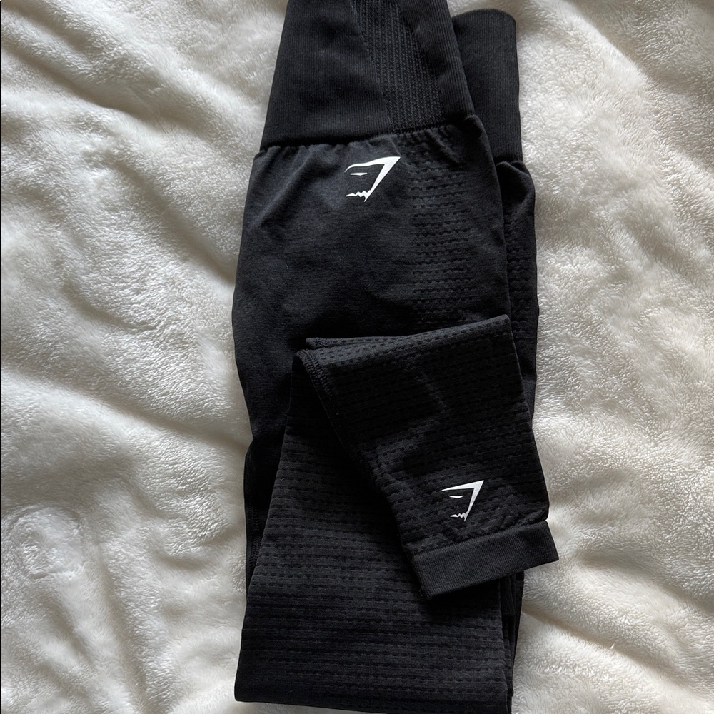 Gymshark Black Textured Leggings